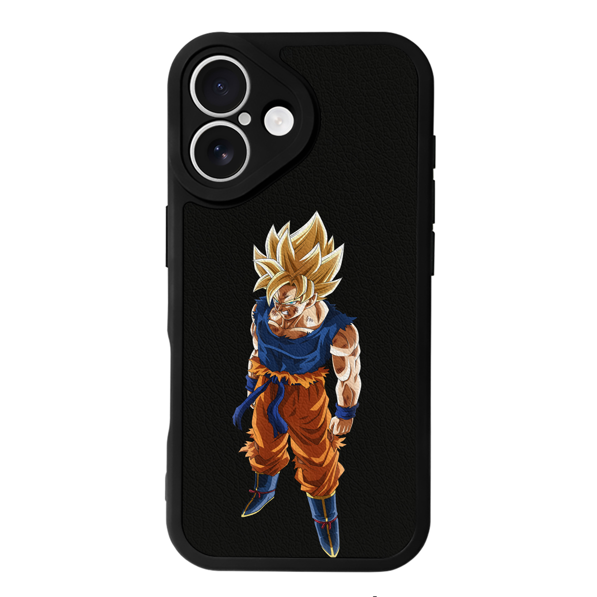 （画像用） ドラゴンボール 孫悟空（そん ごくう）Son Goku カカロット DRAGON BALL Kakarotto 【iPhone 16シリーズ対応】シリコンスマホケース（レザー調） 材質：シリコン